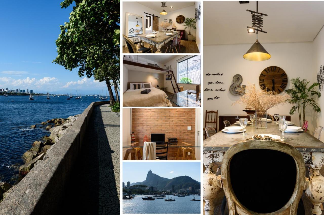 2 Quartos Na Urca Com Vista Para Baia De Guanabara A 700M Pao De Acucar Com Cozinha Completa E Wi-Fi - Bares, Restaurantes E Comercio Local A Poucos Metros Rio de Janeiro Dış mekan fotoğraf