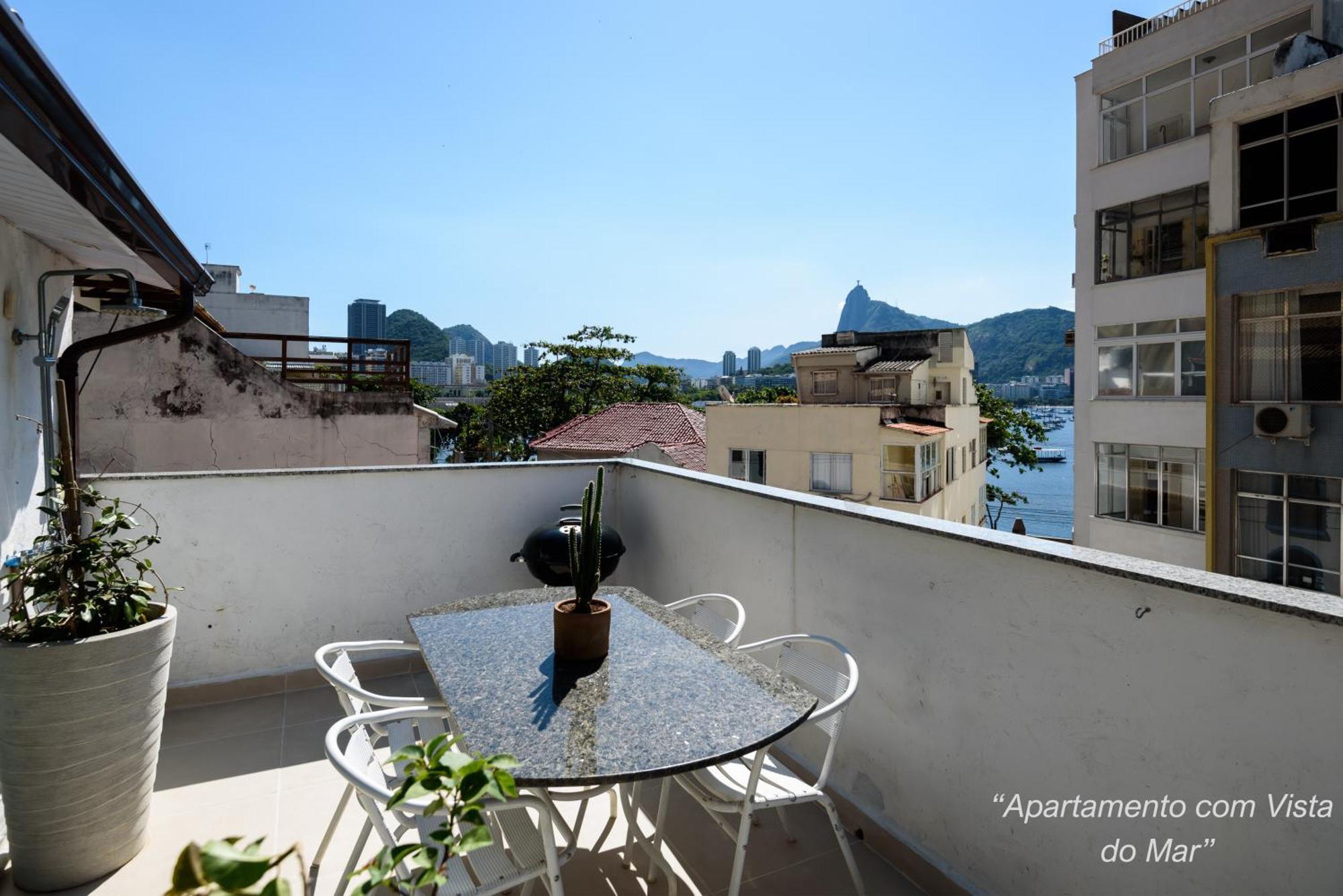 2 Quartos Na Urca Com Vista Para Baia De Guanabara A 700M Pao De Acucar Com Cozinha Completa E Wi-Fi - Bares, Restaurantes E Comercio Local A Poucos Metros Rio de Janeiro Dış mekan fotoğraf