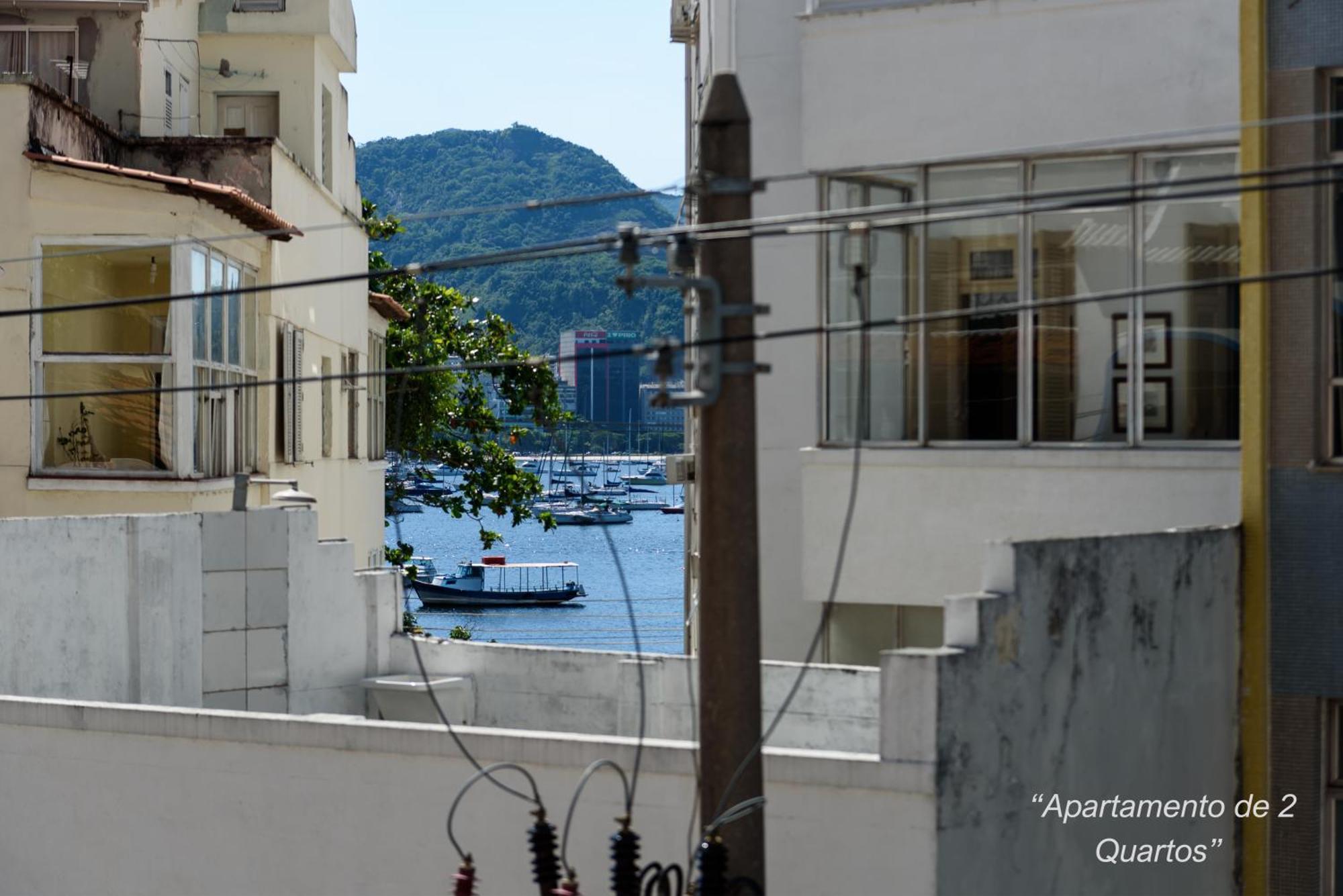 2 Quartos Na Urca Com Vista Para Baia De Guanabara A 700M Pao De Acucar Com Cozinha Completa E Wi-Fi - Bares, Restaurantes E Comercio Local A Poucos Metros Rio de Janeiro Dış mekan fotoğraf